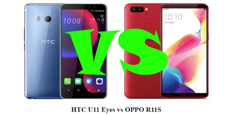 Смартфоны HTC U11 Eyes или OPPO R11S: какой выбрать
